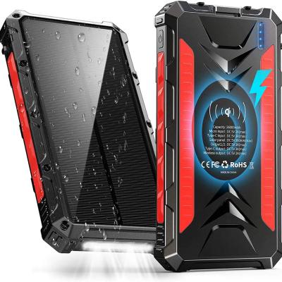 Red Hawk - QI Powerbank med solceller